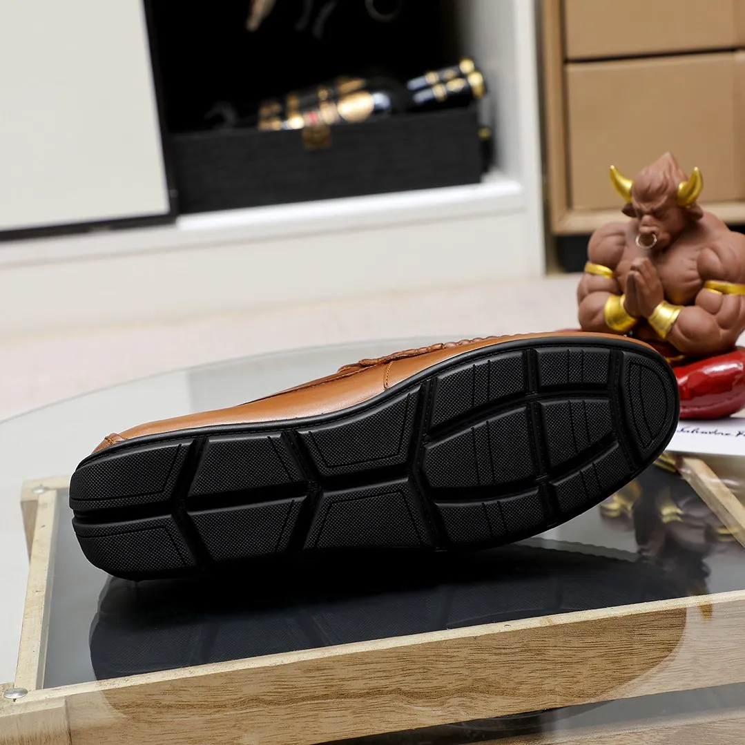 Men's shoes 💰360 🕷🕷【Ferragamo】Ferragamo Popular fashionable casual slip-on shoes🇨🇳Official website counter 1:1 production, original mold opening💯Good quality visible, imported high-end first-layer calfskin, luxurious pigskin lining🌿Very clear texture, high-quality waterproof, non-slip and wear-resistant outsole🎋High quality and low price, truly handmade🍓Color, code number 38-45